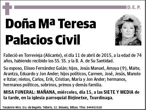 PALACIOS CIVIL,MARIA TERESA