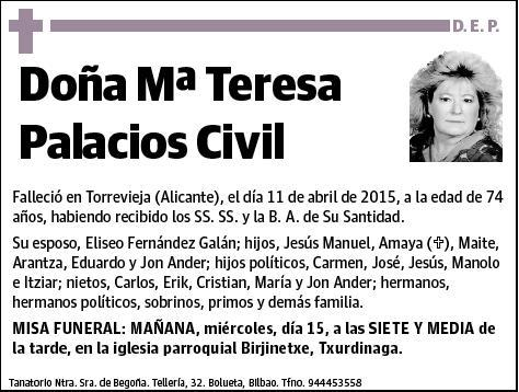 PALACIOS CIVIL,MARIA TERESA