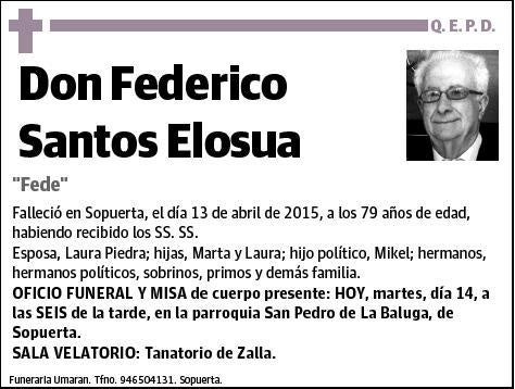 SANTOS ELOSUA,FEDERICO