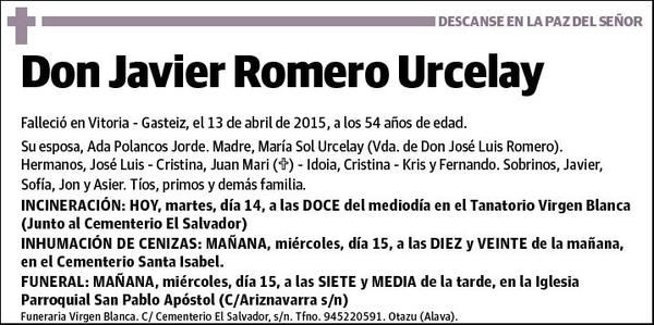 ROMERO URCELAY,JAVIER