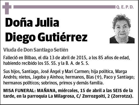 DIEGO GUTIERREZ,JULIA