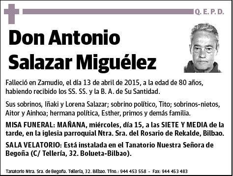 SALAZAR MIGUELEZ,ANTONIO