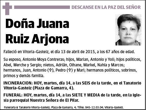 RUIZ ARJONA,JUANA