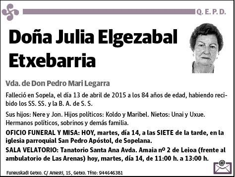 ELGEZABAL ETXEBARRIA,JULIA