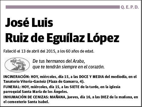 RUIZ DE EGUILAZ LOPEZ,JOSE LUIS