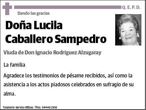 CABALLERO SAMPEDRO,LUCILA