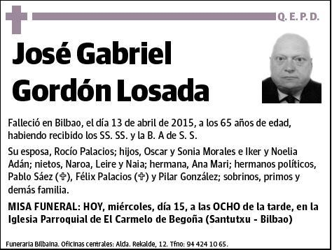 GORDON LOSADA,JOSE GABRIEL