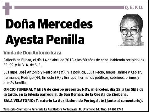 AYESTA PENILLA,MERCEDES