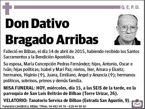 BRAGADO ARRIBAS,DATIVO