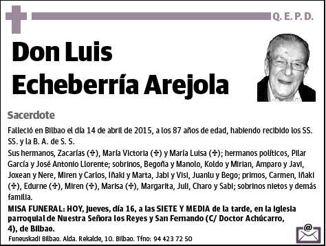 ECHEBERRIA AREJOLA,LUIS