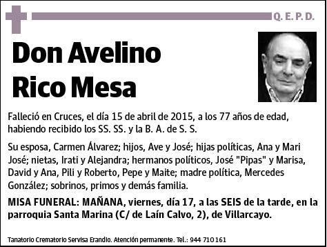 RICO MESA,AVELINO