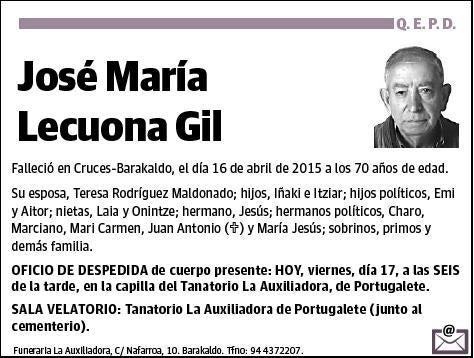 LECUONA GIL,JOSE MARIA