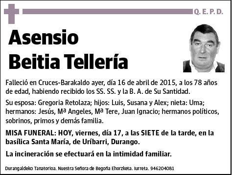 BEITIA TELLERIA,ASENSIO