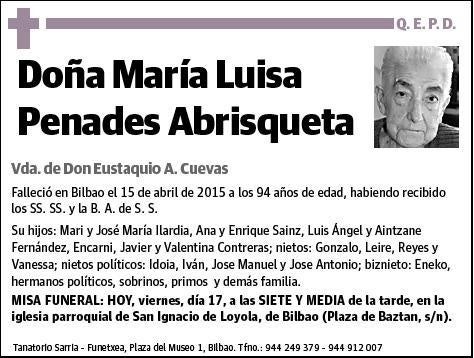 PENADES ABRISQUETA,MARIA LUISA