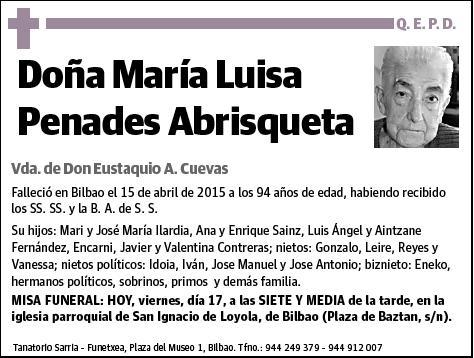 PENADES ABRISQUETA,MARIA LUISA