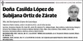 LOPEZ DE SUBIJANA ORTIZ DE ZARATE,CASILDA