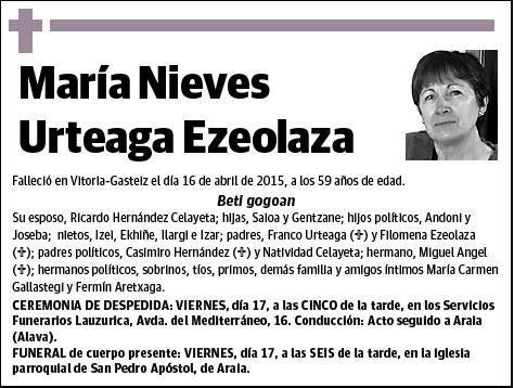 URTEAGA EZEOLAZA,MARIA NIEVES