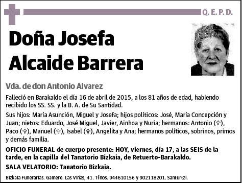 ALCAIDE BARRERA,JOSEFA