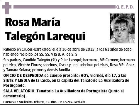 TALEGON LAREQUI,ROSA MARIA