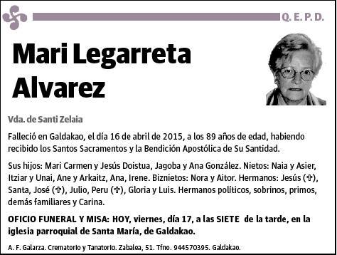 LEGARRETA ALVAREZ,MARI