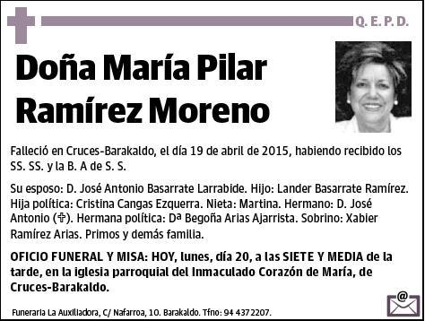 RAMIREZ MORENO,MARIA PILAR