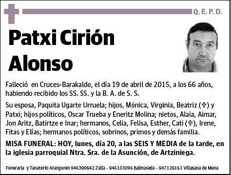 CIRION ALONSO,PATXI