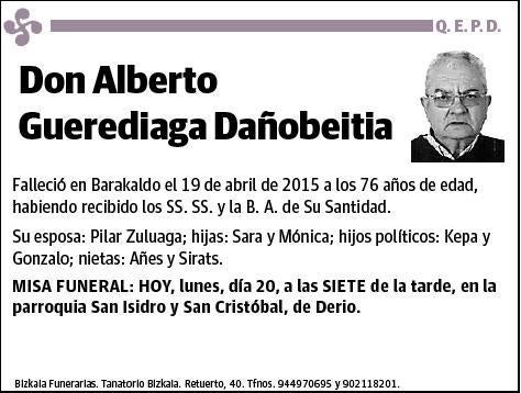 GUEREDIAGA DAÑOBEITIA,ALBERTO