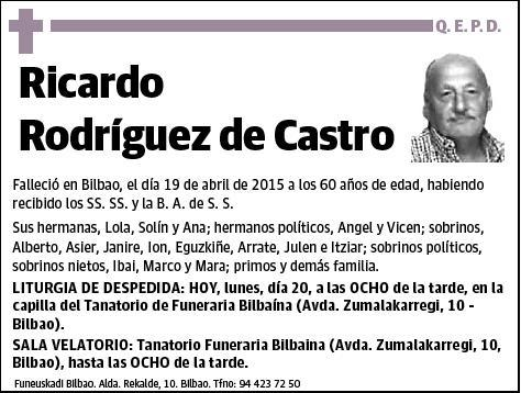 RODRIGUEZ DE CASTRO,RICARDO