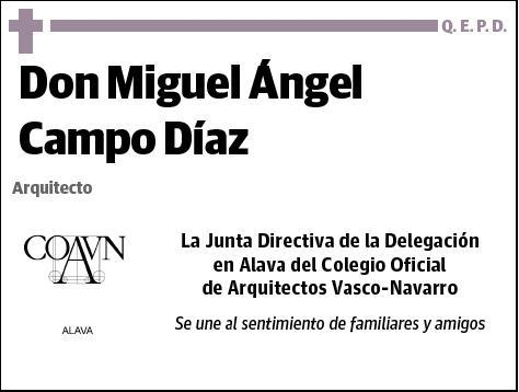 CAMPO DIAZ,MIGUEL ANGEL