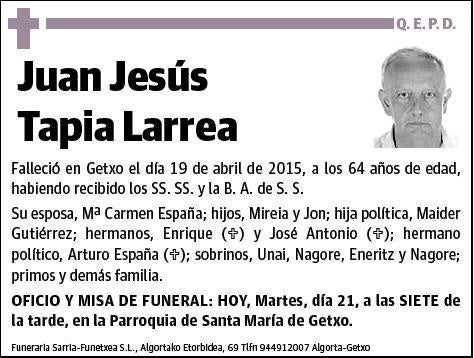 TAPIA LARREA,JUAN JESUS