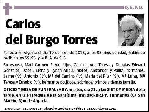 DEL BURGO TORRES,CARLOS