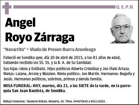 ROYO ZARRAGA,ANGEL