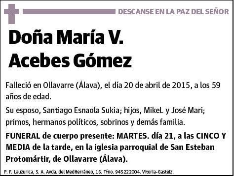 ACEBES GOMEZ,MARIA V.