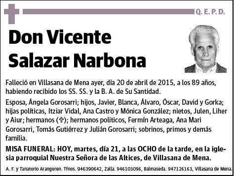 SALAZAR NARBONA,VICENTE