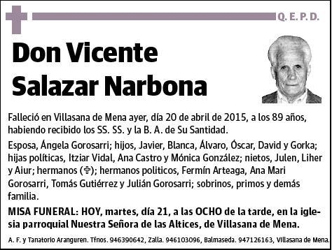 SALAZAR NARBONA,VICENTE