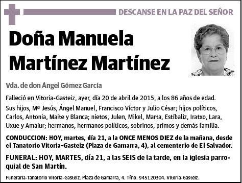 MARTINEZ MARTINEZ,MANUELA