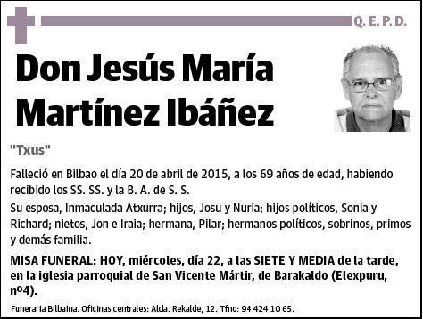 MARTINEZ IBAÑEZ,JESUS MARIA