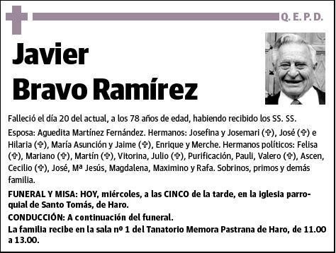 BRAVO RAMIREZ,JAVIER