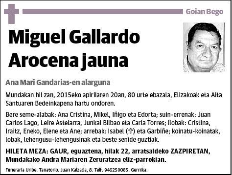 GALLARDO AROCENA,MIGUEL