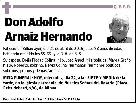 ARNAIZ HERNANDO,ADOLFO