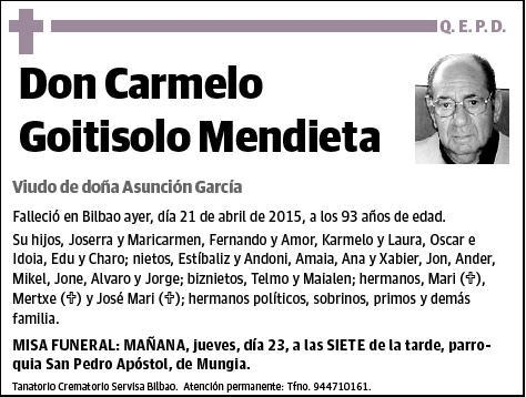 GOITISOLO MENDIETA,CARMELO