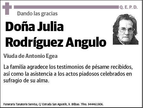 RODRIGUEZ ANGULO,JULIA