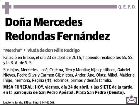 REDONDAS FERNANDEZ,MERCEDES