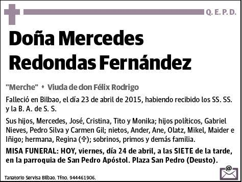 REDONDAS FERNANDEZ,MERCEDES