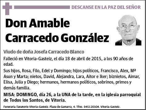 CARRACEDO GONZALEZ,AMABLE