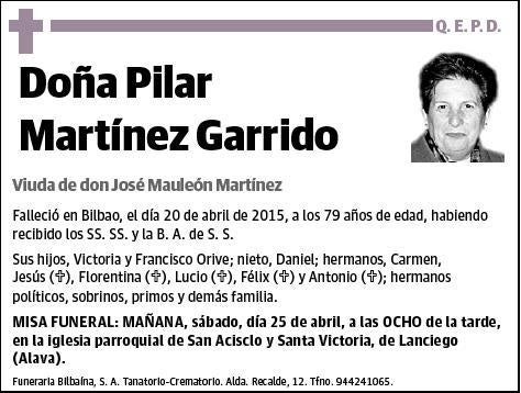 MARTINEZ GARRIDO,PILAR