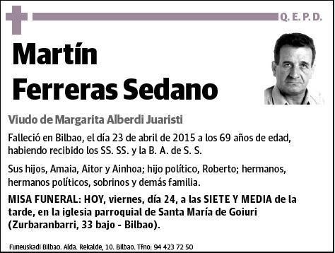 FERRERAS SEDANO,MARTIN