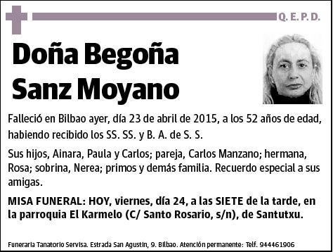 SANZ MOYANO,BEGOÑA