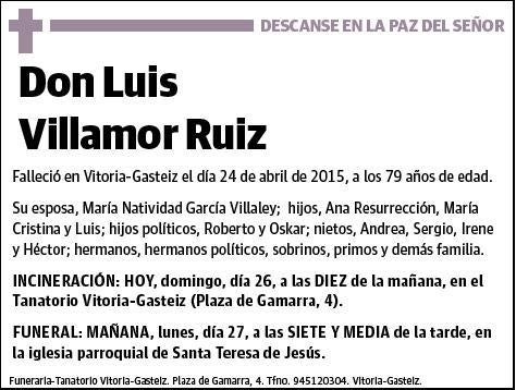 VILLAMOR RUIZ,LUIS