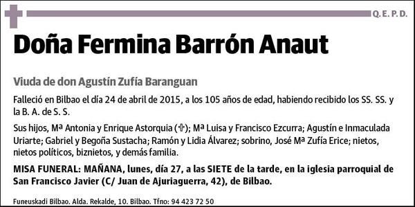 BARRON ANAUT,FERMINA